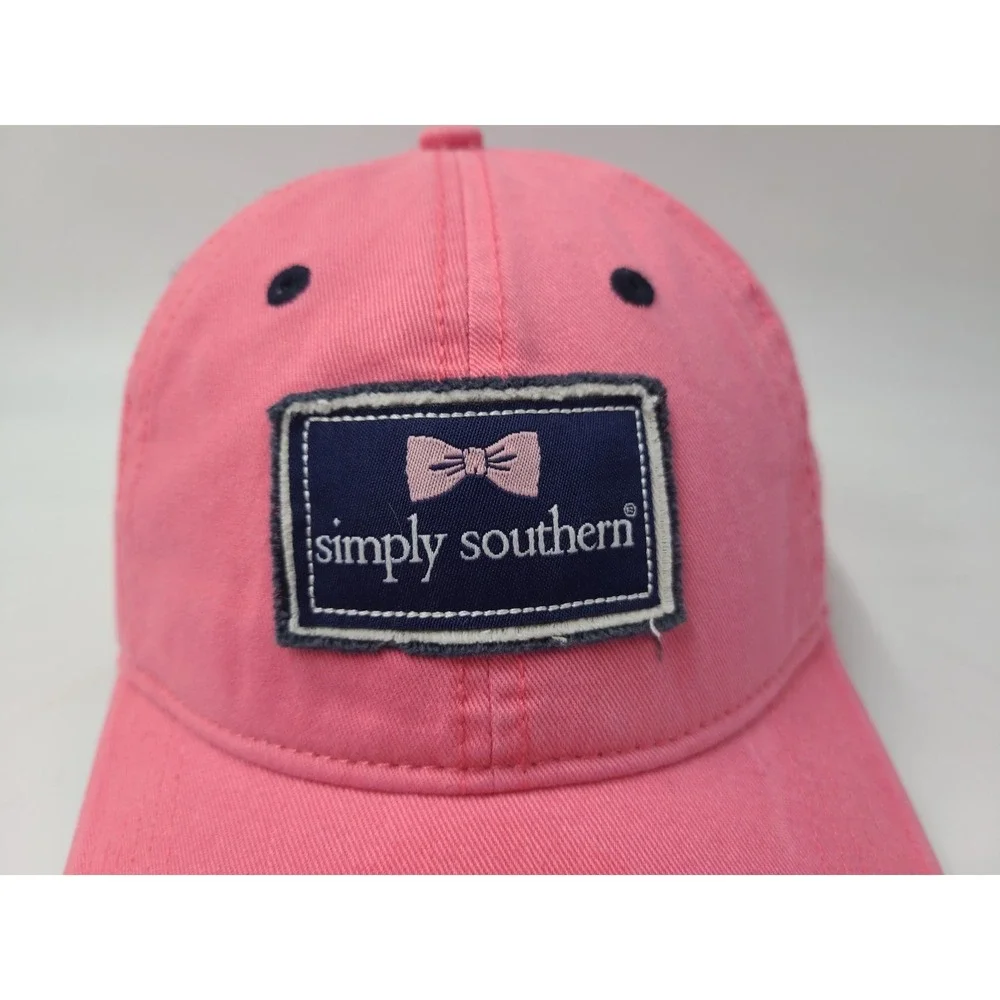 Women Simply Southern Strapback Adjustable‎ Hat Cap Cotton Casual Outdoors Pink